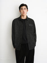 Men's Tweed-Inspired Brushed Yarn-Dyed Shirt
